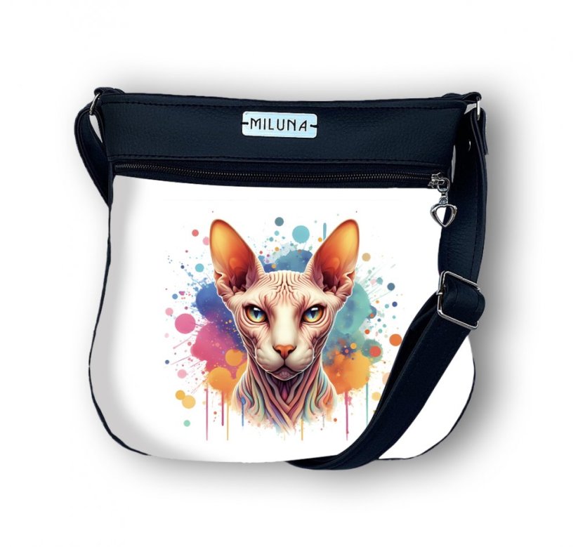 Crossbody kabelka - Kolorka - Plemeno - KOLORKA: Kočka - Sphynx