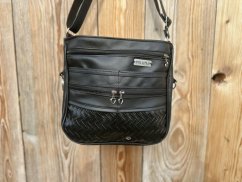 Kabelka DOROTA - venčící kabelka - černá proplétaná