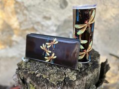 XL Peněženka a termohrnek - Zlaté vážky