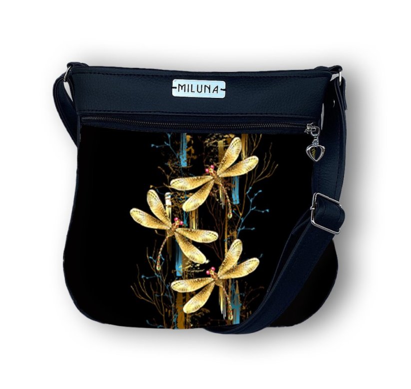 Crossbody kabelka - Zlaté vážky