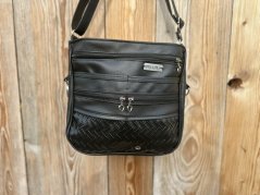 Kabelka DOROTA - venčící kabelka - černá proplétaná