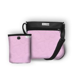 Koženková crossbody kabelka a pamlskovník č. 90