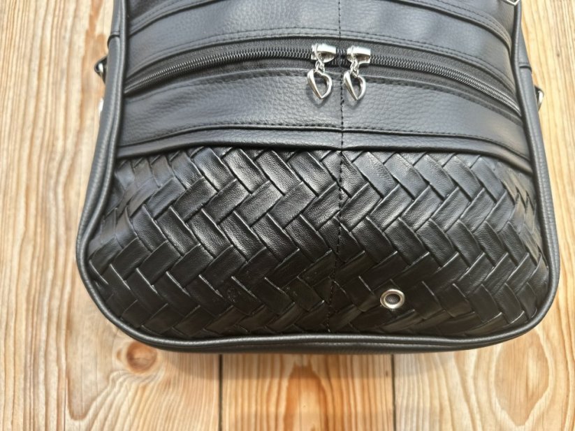 Kabelka DOROTA - venčící kabelka - černá proplétaná