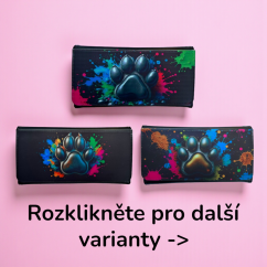 Peněženka velká - černá tlapka