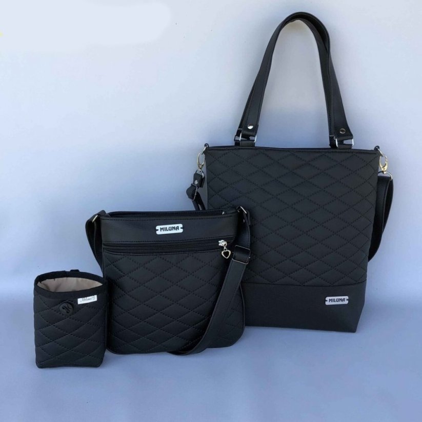 Koženková velká sada kabelek a pamlskovníku VS7