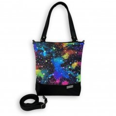 Koženková kabelka - ELEGANCE - barevný vesmír