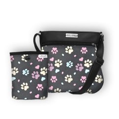 Koženková crossbody kabelka a pamlskovník č. 39