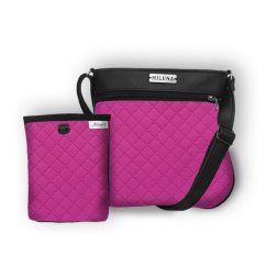 Koženková crossbody kabelka a pamlskovník č. 86