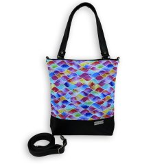 Velká kabelka - Vlnky barevné - výprodej