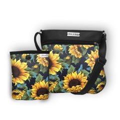 Koženková crossbody kabelka a pamlskovník č. 77