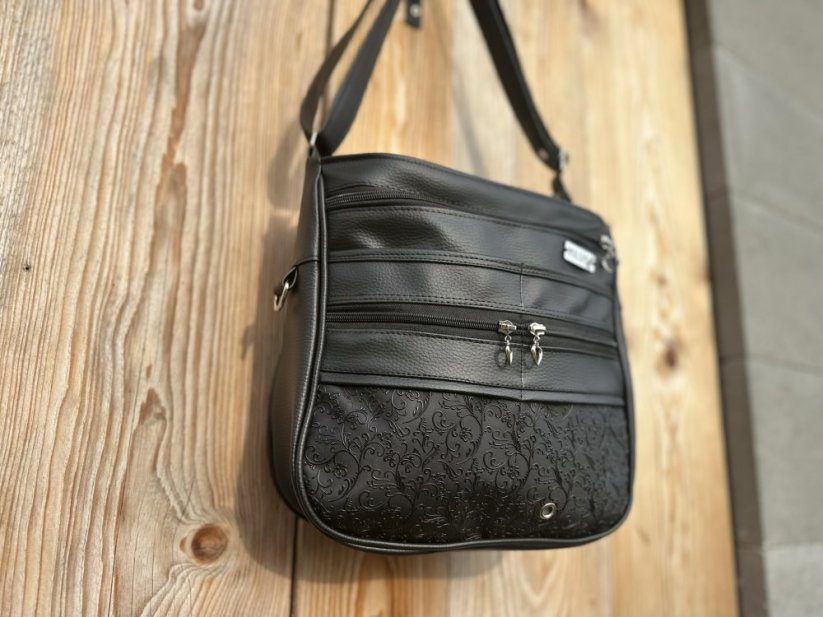 Kabelka DOROTA - venčící kabelka - černý ornament