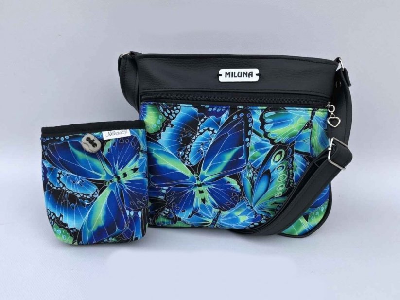 Koženková crossbody kabelka a pamlskovník č. 16