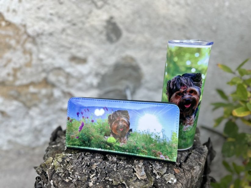 Peněženka a termohrnek - z vlastní fotky