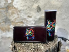 XL Peněženka a termohrnek - Kočka