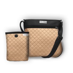 Koženková crossbody kabelka a pamlskovník č. 84