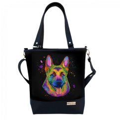 Koženková kabelka - Abstrakce - Německý ovčák