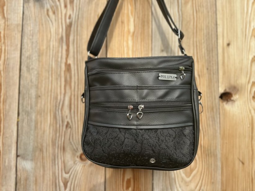 Kabelka DOROTA - venčící kabelka - černý ornament