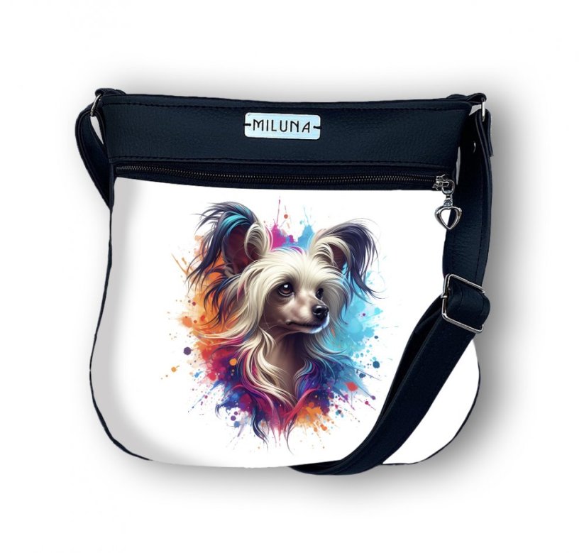 Crossbody kabelka - Kolorka - Plemeno - KOLORKA: Čínský chocholatý pes