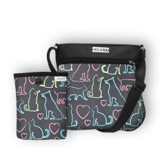 Koženková crossbody kabelka a pamlskovník č. 52