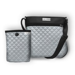 Koženková crossbody kabelka a pamlskovník č. 91