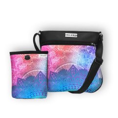 Koženková crossbody kabelka a pamlskovník č. 59