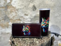 XL Peněženka a termohrnek - Kočka