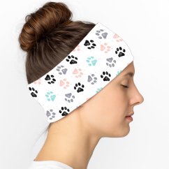 Čelenka - Bílé pastelové tlapky